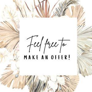 Feel free to make an offer.